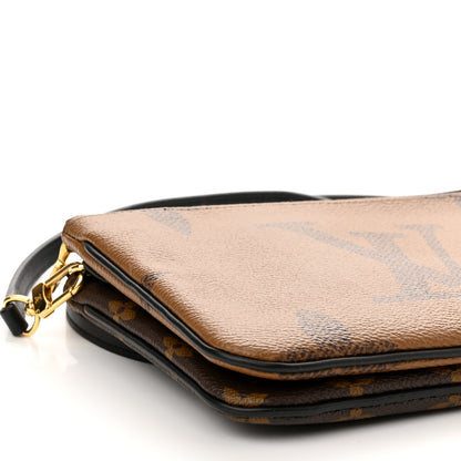Louis Vuitton Reverse Monogram Giant Double Zip Pochette 9 of 10
