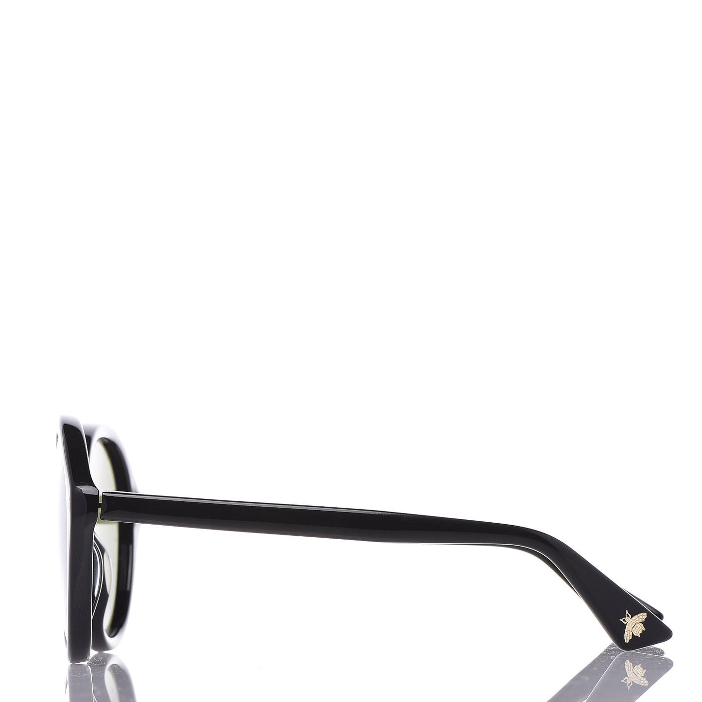 Acetate Round Sunglasses GG0023S Black