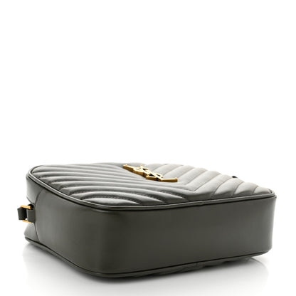 Saint Laurent Calfskin Matelasse Monogram Lou Camera Bag Military Olive 4 of 10