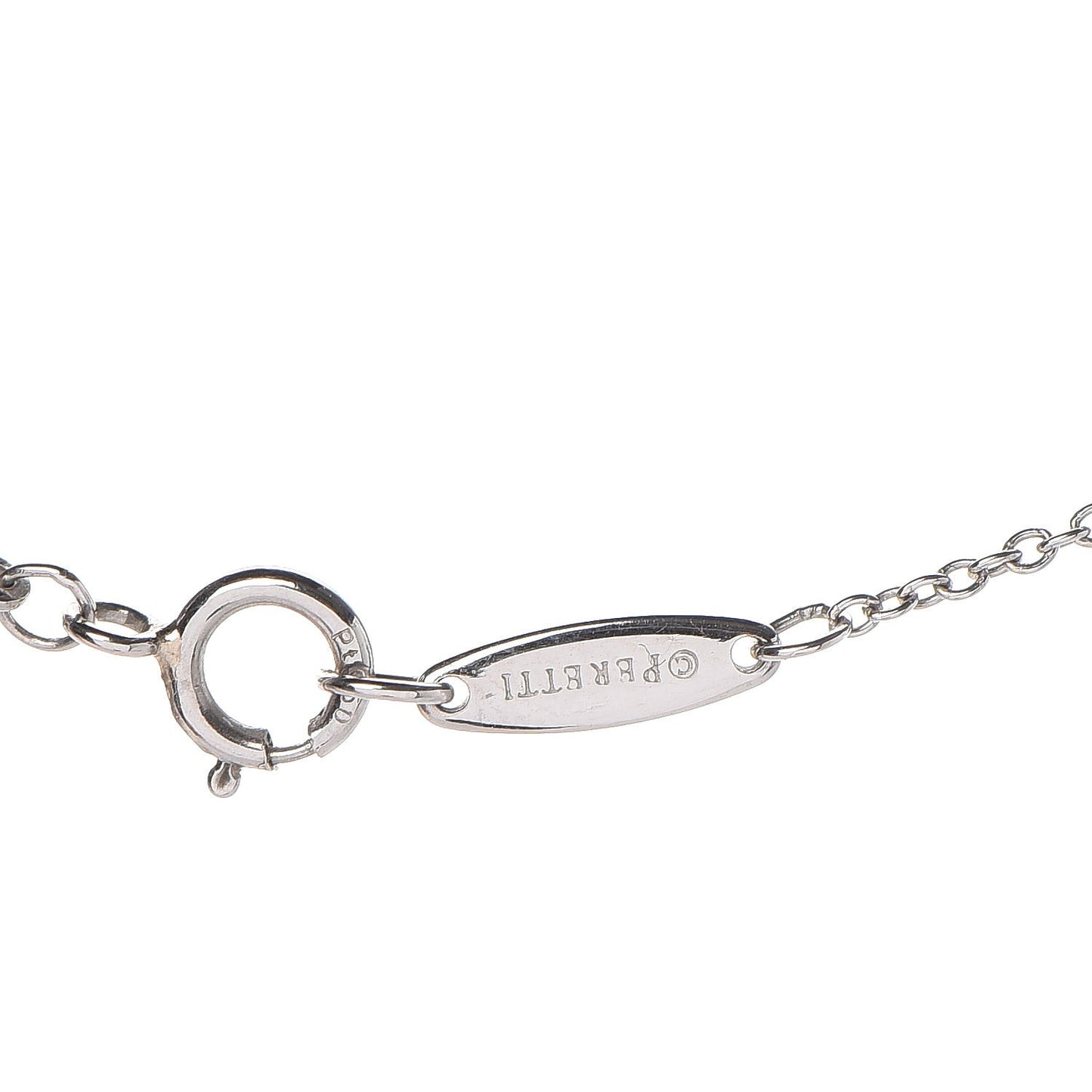 Platinum Diamond .33ct Elsa Peretti Diamonds by the Yard Pendant Necklace