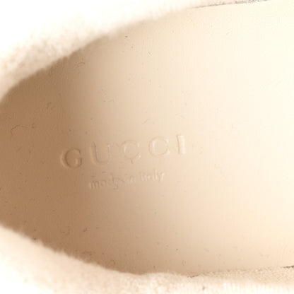 Gucci Calfskin GG Supreme Crystals Web Screener Sneakers 38.5 Beige Ebony Wild Rose 7 of 9