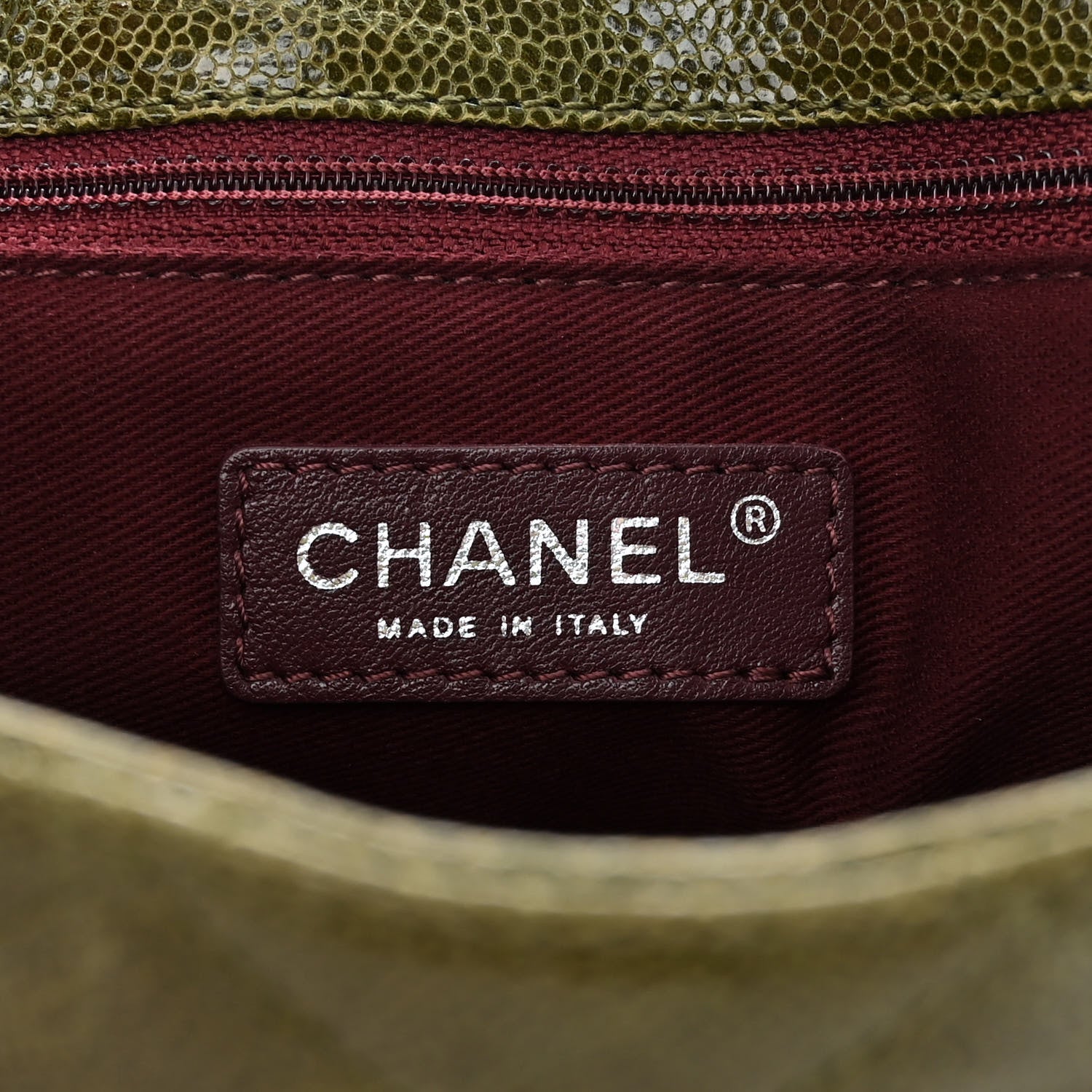 Chanel Crumpled Grained Calfskin Jumbo CC Crave Flap Green 6 of 16