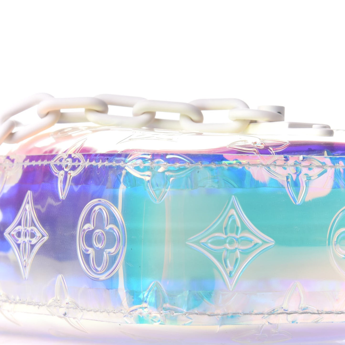 PVC Monogram Pochette Volga Iridescent Prism