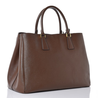 Prada Saffiano Lux Large Tote Cacao 3 of 8