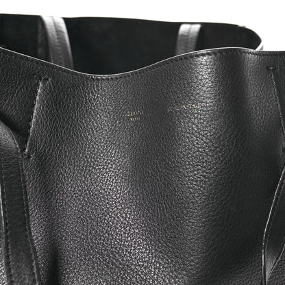 Celine Soft Grained Calfskin Small Belt Cabas Phantom Black 8 of 12