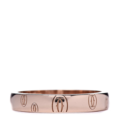 Cartier 18K Pink Gold 4mm Happy Birthday Band Ring 58 8.25 1 of 4