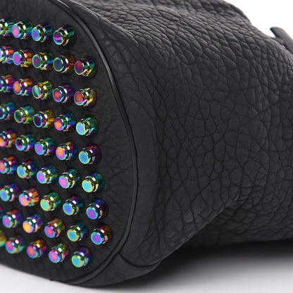 Alexander Wang Pebbled Lambskin Diego Bucket Black Iridescent Hardware 8 of 10