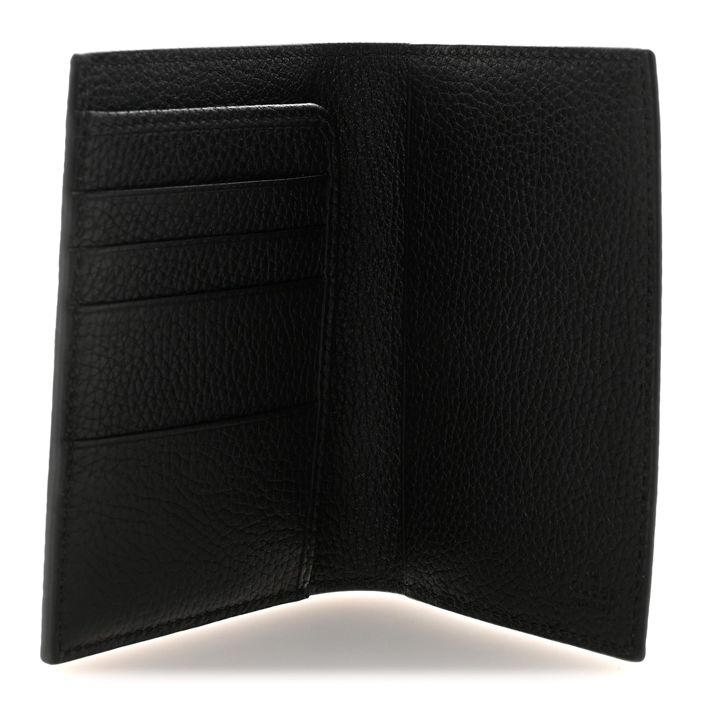 Piuma Calfskin Logo Passport Case Black