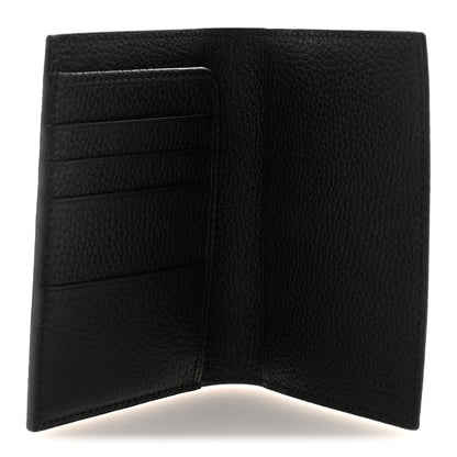 Gucci Piuma Calfskin Logo Passport Case Black 5 of 7