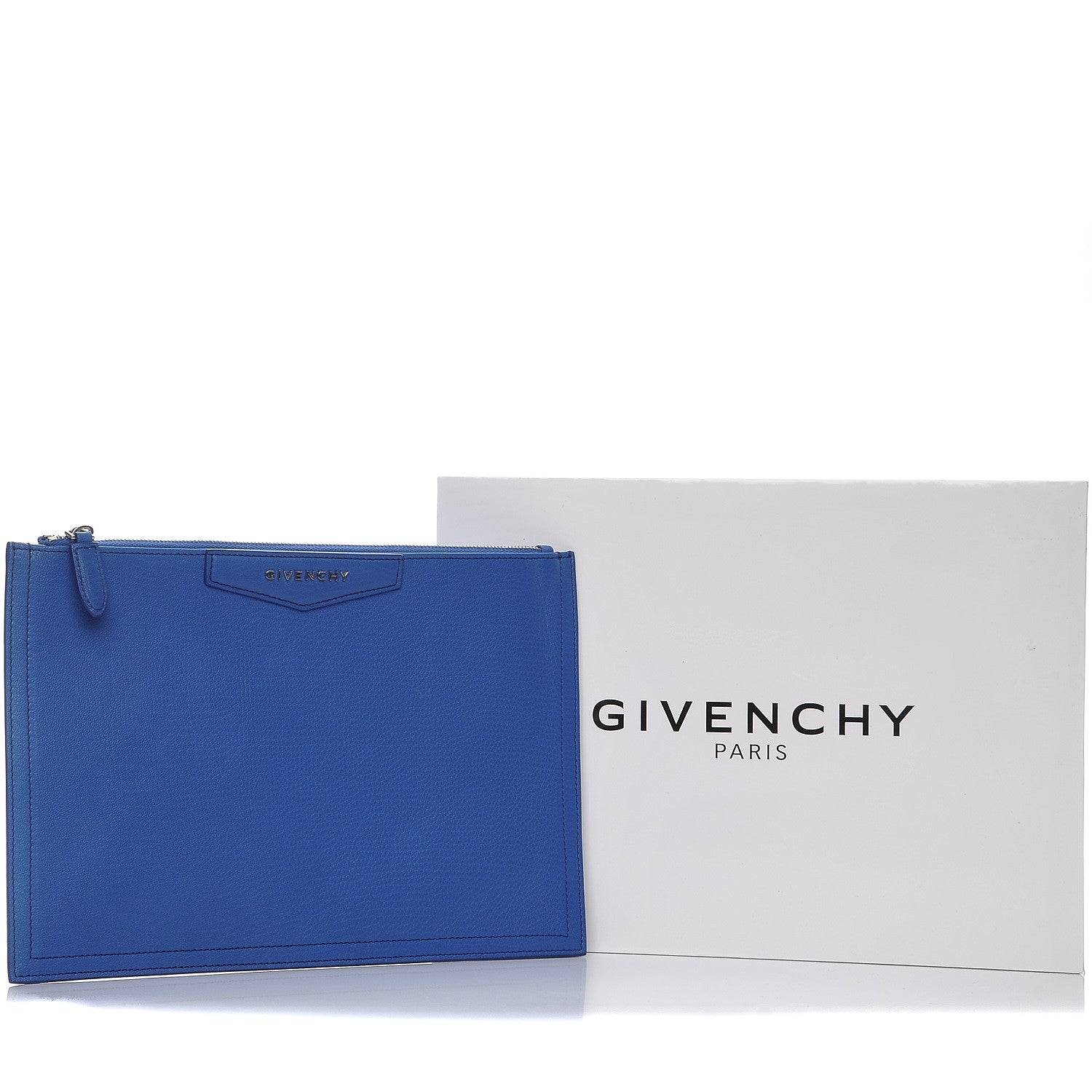 Givenchy Sugar Goatskin Medium Antigona Pouch Indigo Blue 8 of 8