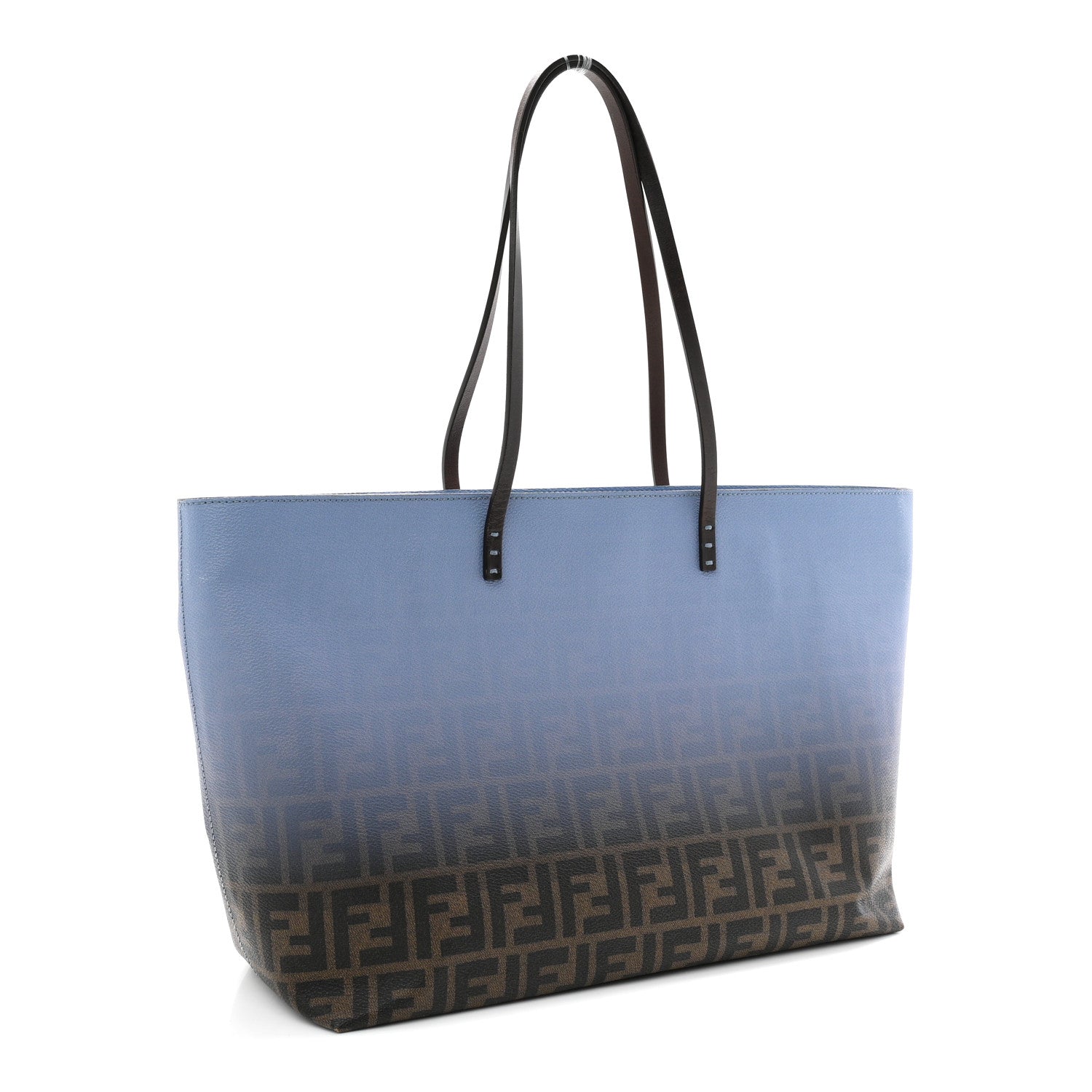 Fendi Zucca Spalmati Ombre Medium Roll Tote Tobacco Nebula 3 of 10