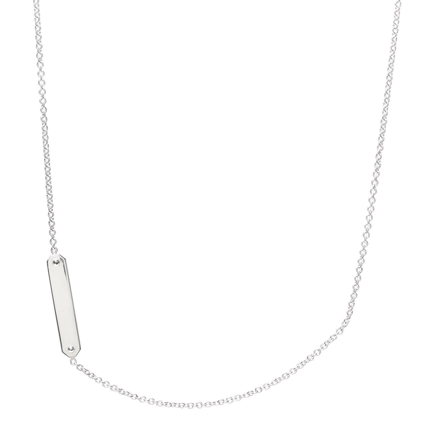 Tiffany Sterling Silver Tag Chain Necklace 1 of 6