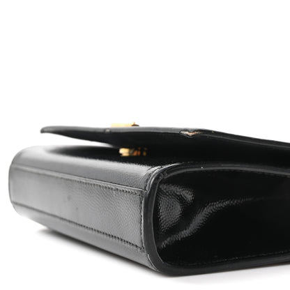 Saint Laurent Grain De Poudre Small Monogram Kate Satchel Black 9 of 9
