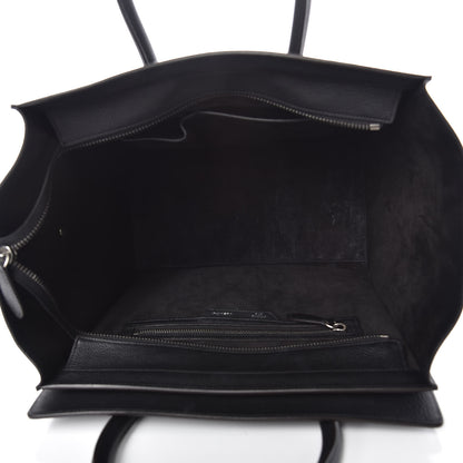 Celine Drummed Calfskin Mini Luggage Black 5 of 13