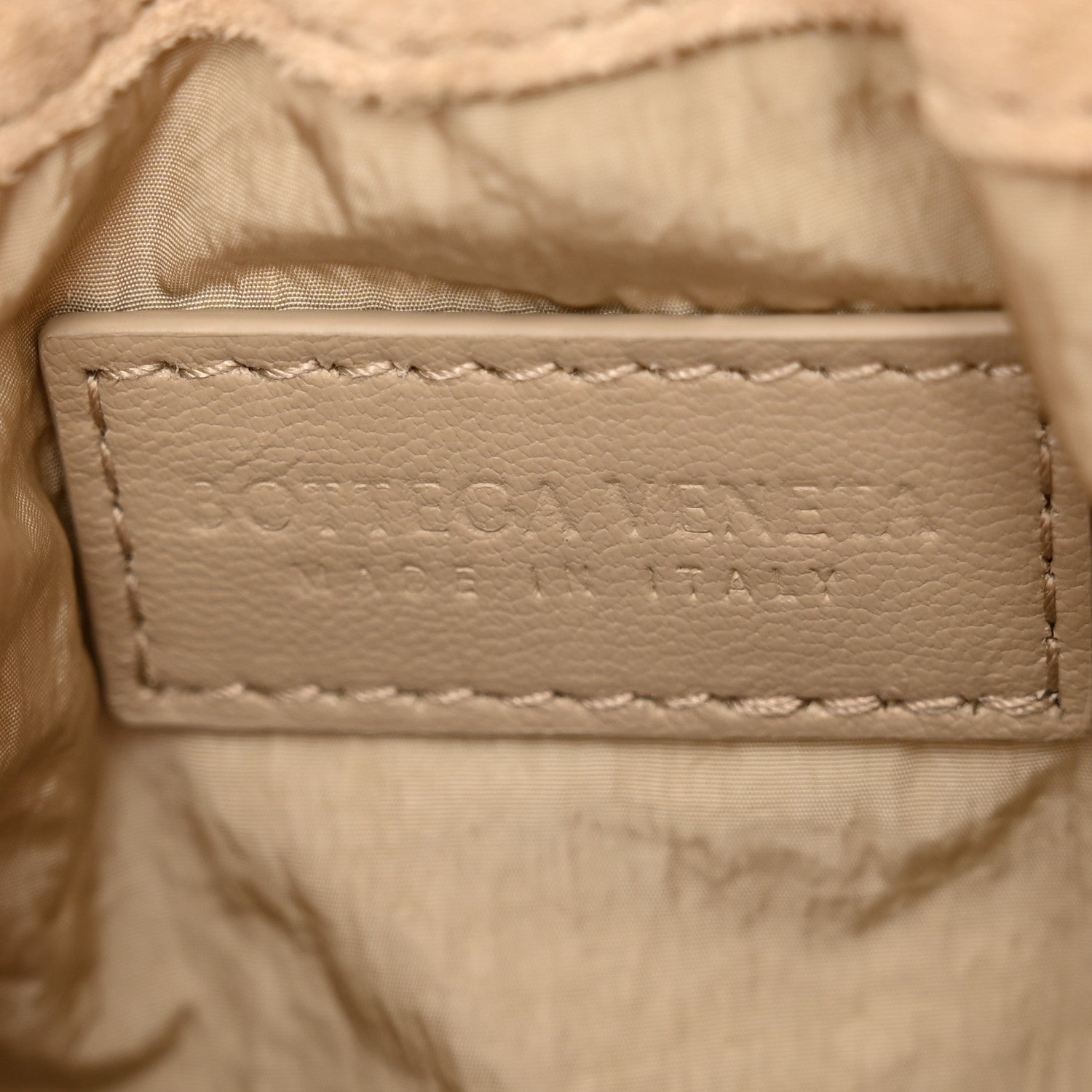 Bottega Veneta Suede Intrecciato Small Dustbag Ecru Gold 6 of 10
