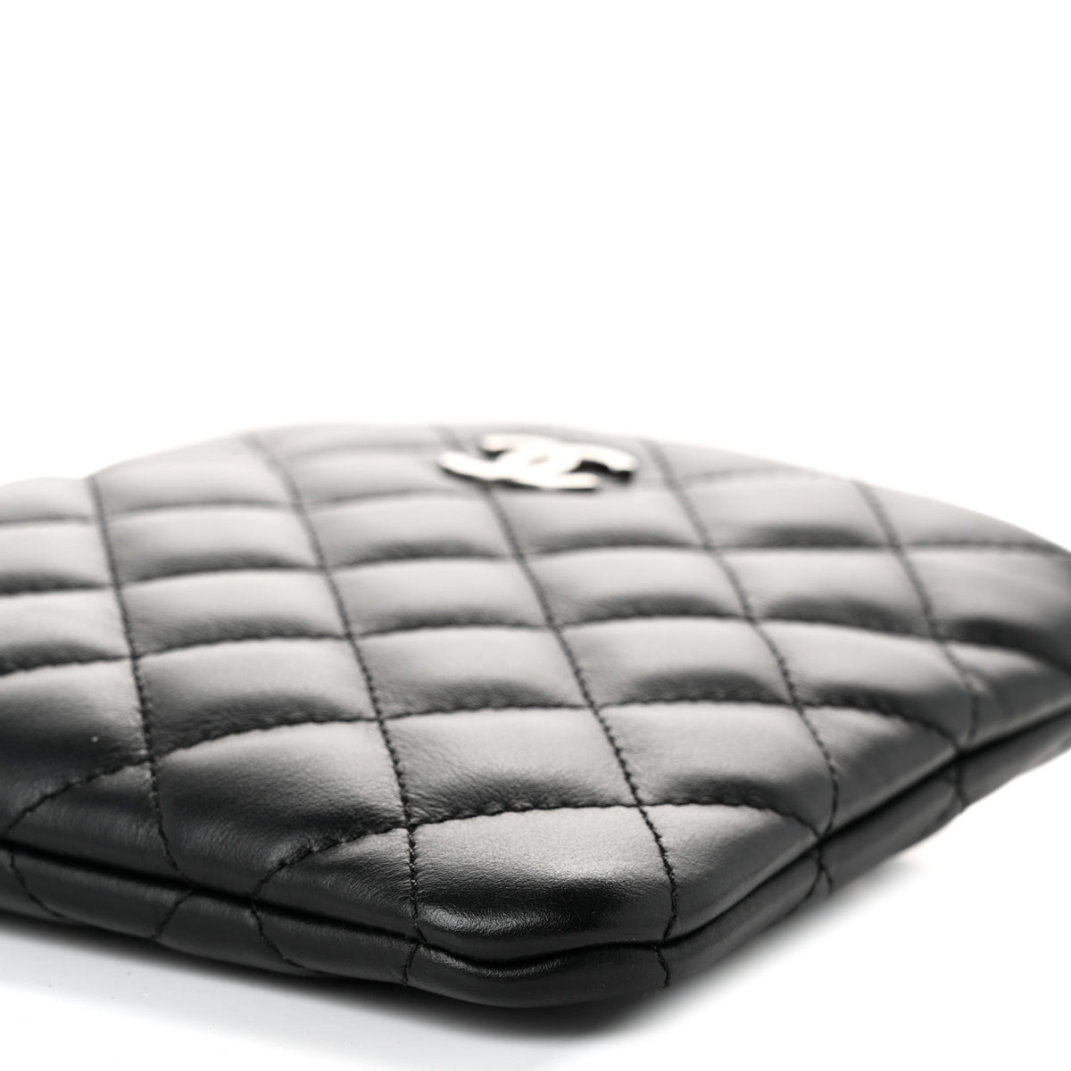 Lambskin Quilted Uniform Crossbody Bag Black