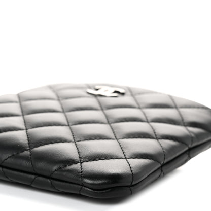 Chanel Lambskin Quilted Uniform Crossbody Bag Black 10 of 10