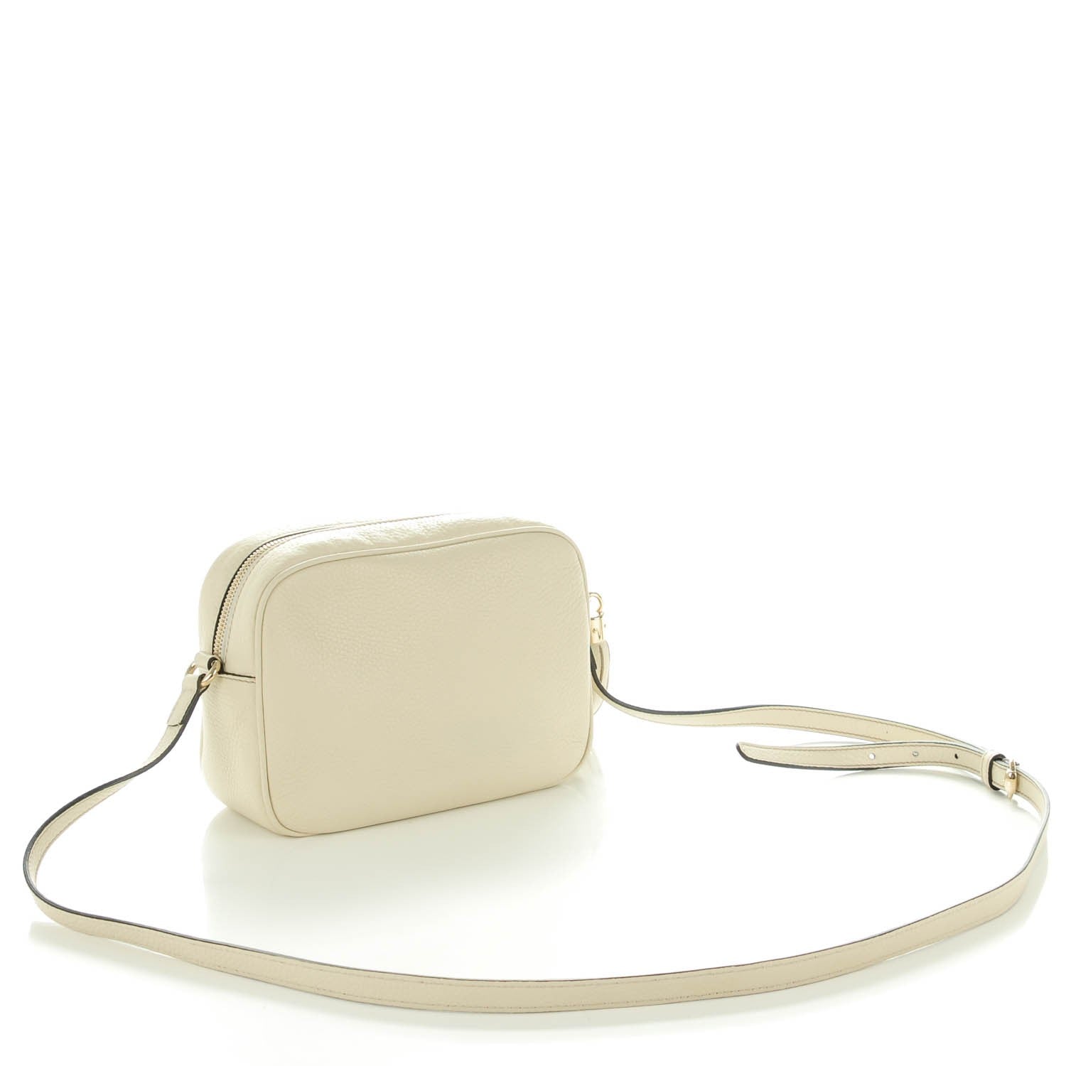 Gucci Pebbled Calfskin Small Soho Disco Bag Off White 3 of 8