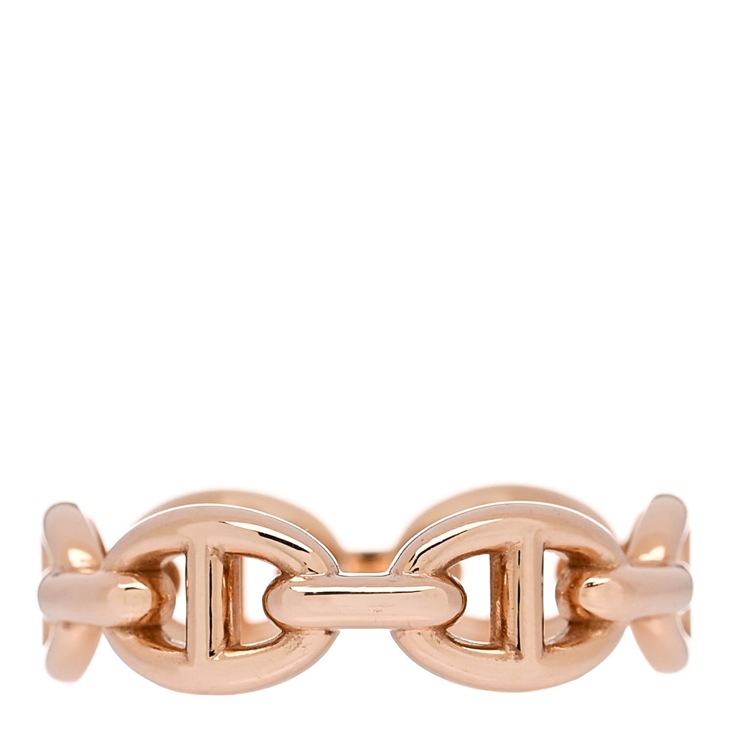 18K Rose Gold PM Chaine d'Ancre Enchainee Ring 54 6.75