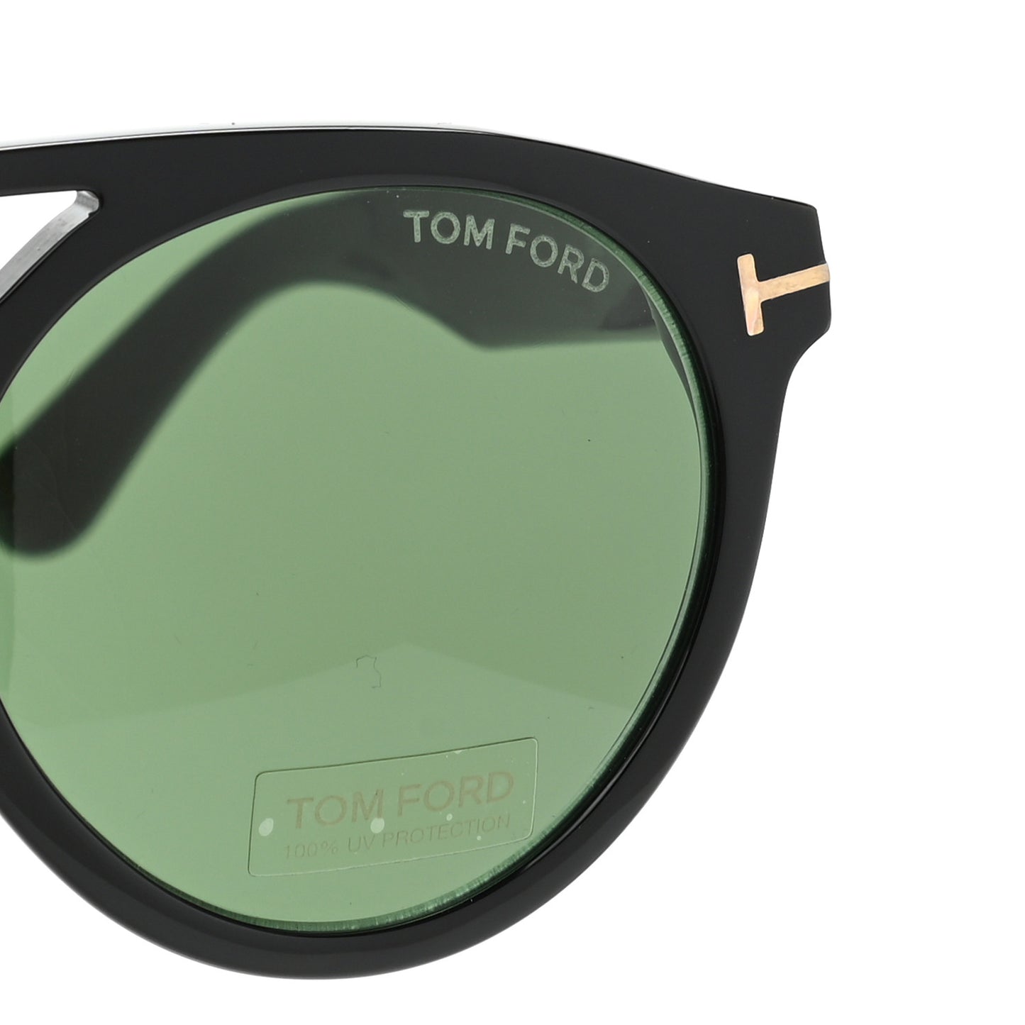 Clint Round Sunglasses TF537 Black