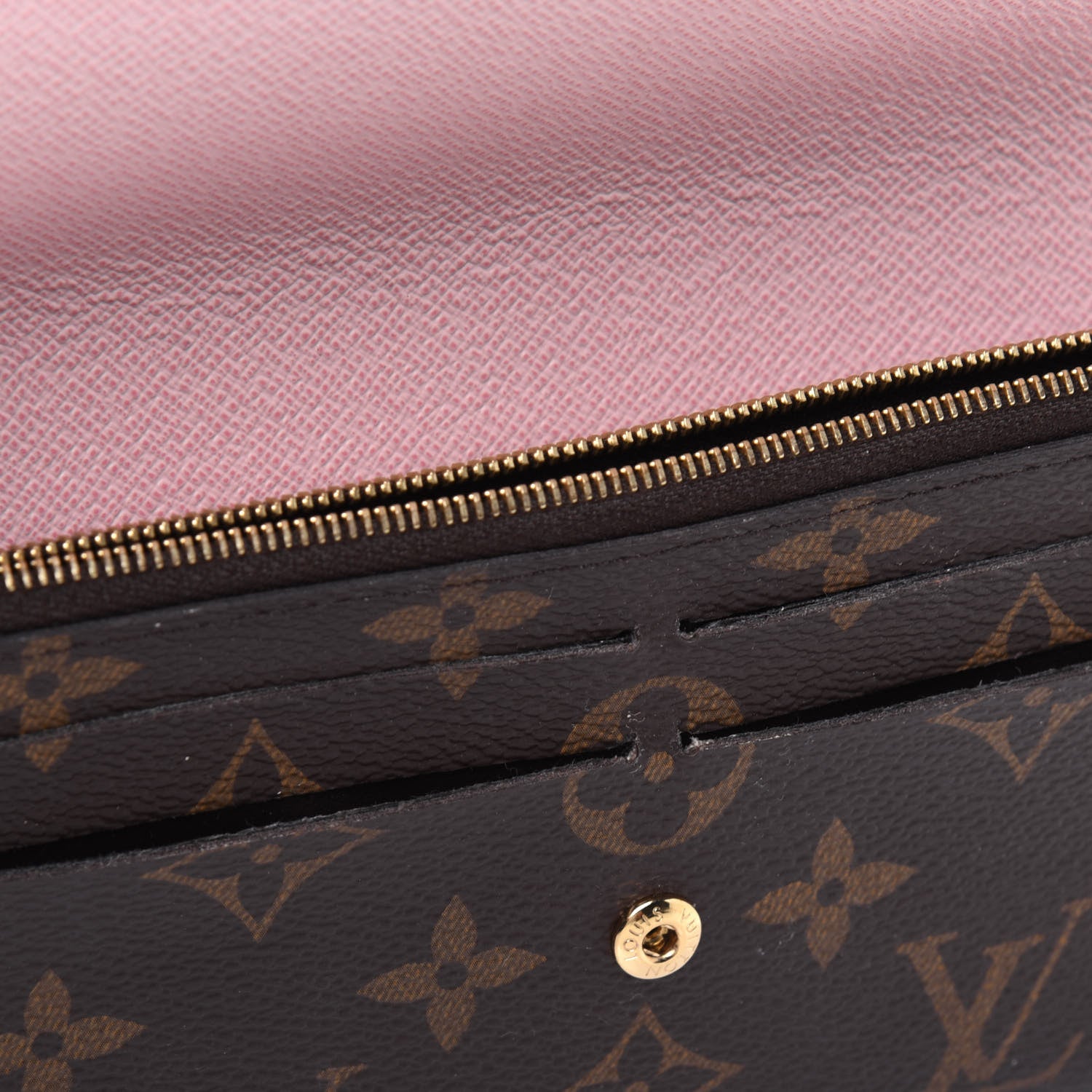 Louis Vuitton Monogram Emilie Wallet Rose Ballerine 8 of 20