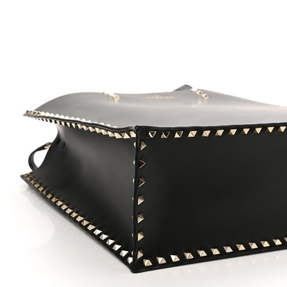 Valentino Garavani Calfskin Rockstud Vertical Tote Black 14 of 20