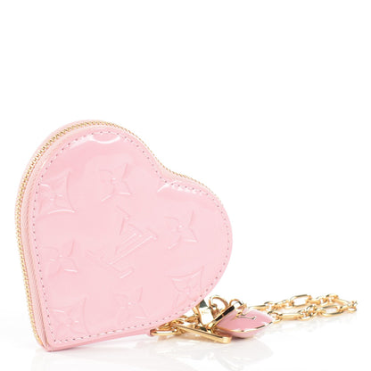 Louis Vuitton Vernis Heart Coin Purse Light Pink 3 of 9
