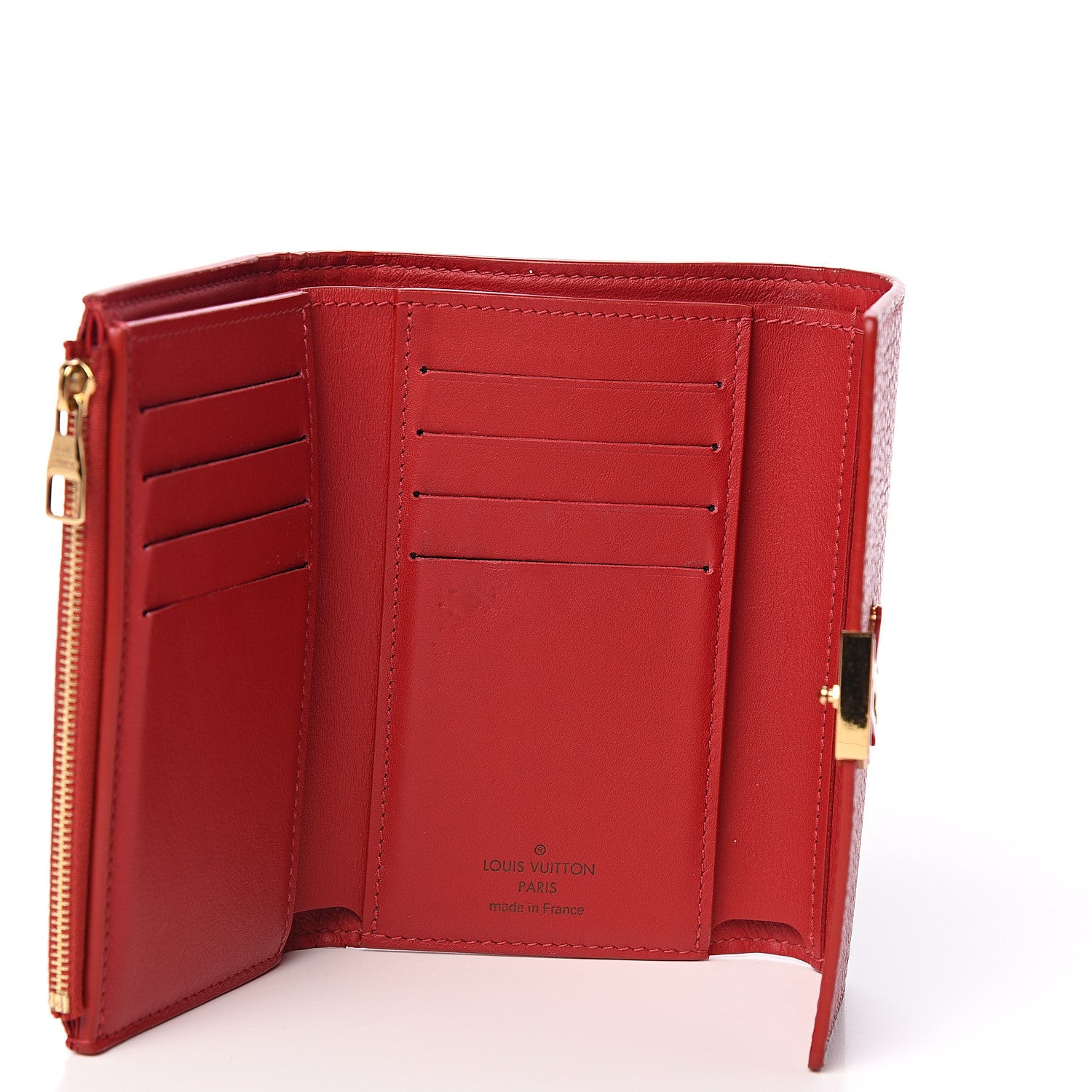 Louis Vuitton Taurillon Capucines Compact Wallet Rubis 4 of 8