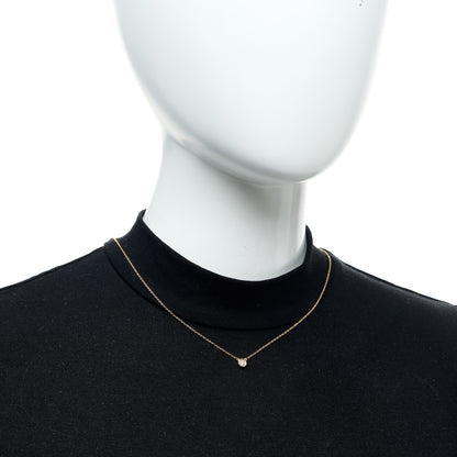 Tiffany 18K Rose Gold Diamond .14ct Elsa Peretti Diamonds by the Yard Pendant Necklace 2 of 5
