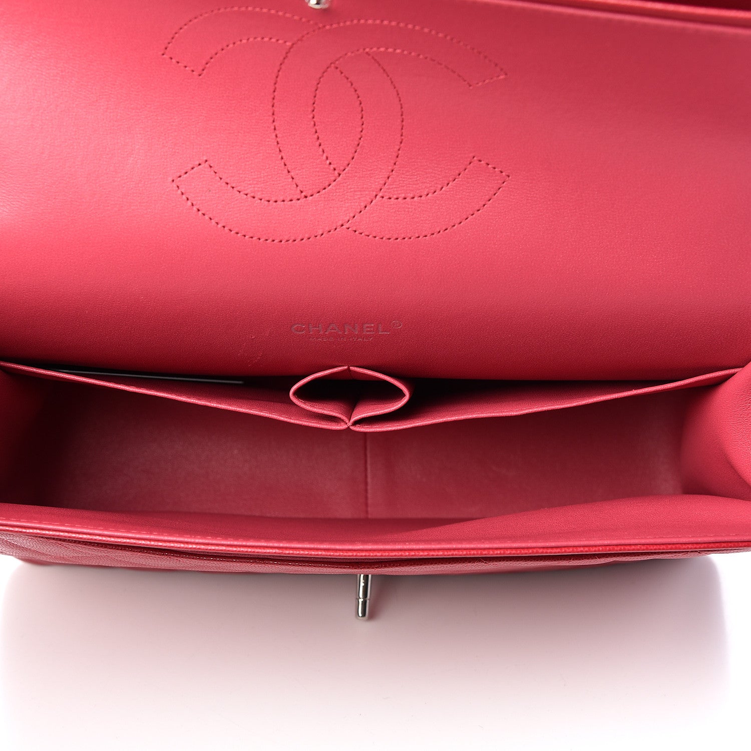Chanel Caviar Quilted Maxi Double Flap Dark Pink 5 of 17