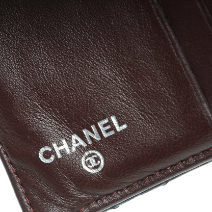 Chanel Lambskin Quilted Compact French Flap Wallet Black 6 of 13