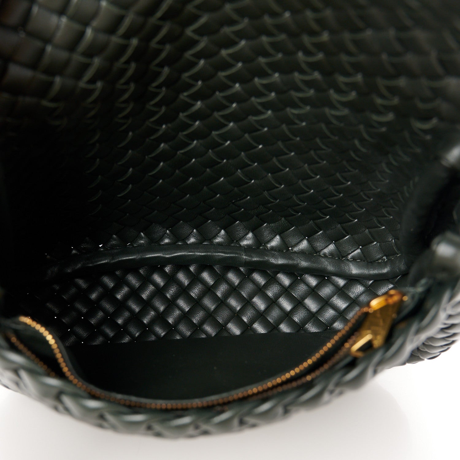 Bottega Veneta Nappa Intrecciato Small Cobble Shoulder Bag Dark Green 7 of 13
