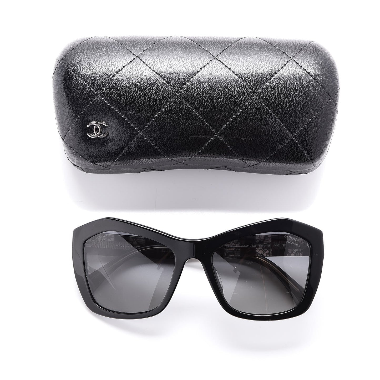Lace Effect Sunglasses 5296-A Black