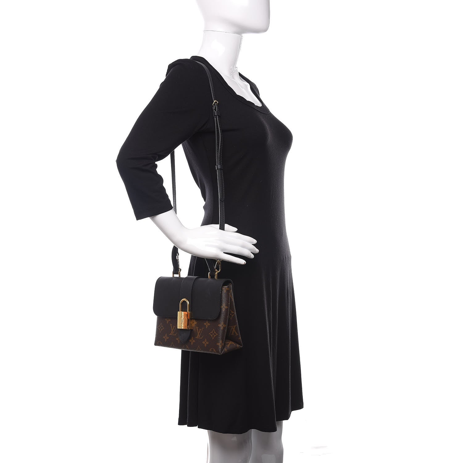 Louis Vuitton Monogram Locky BB Black 2 of 13