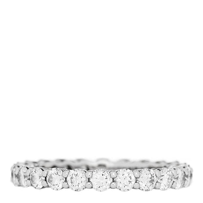 Tiffany Platinum Diamond 3mm Forever Eternity Band Ring 56 7.5 3 of 4