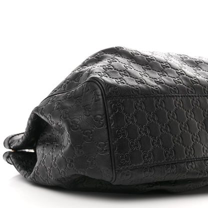 Gucci Guccissima Large Sukey Tote Black 9 of 10