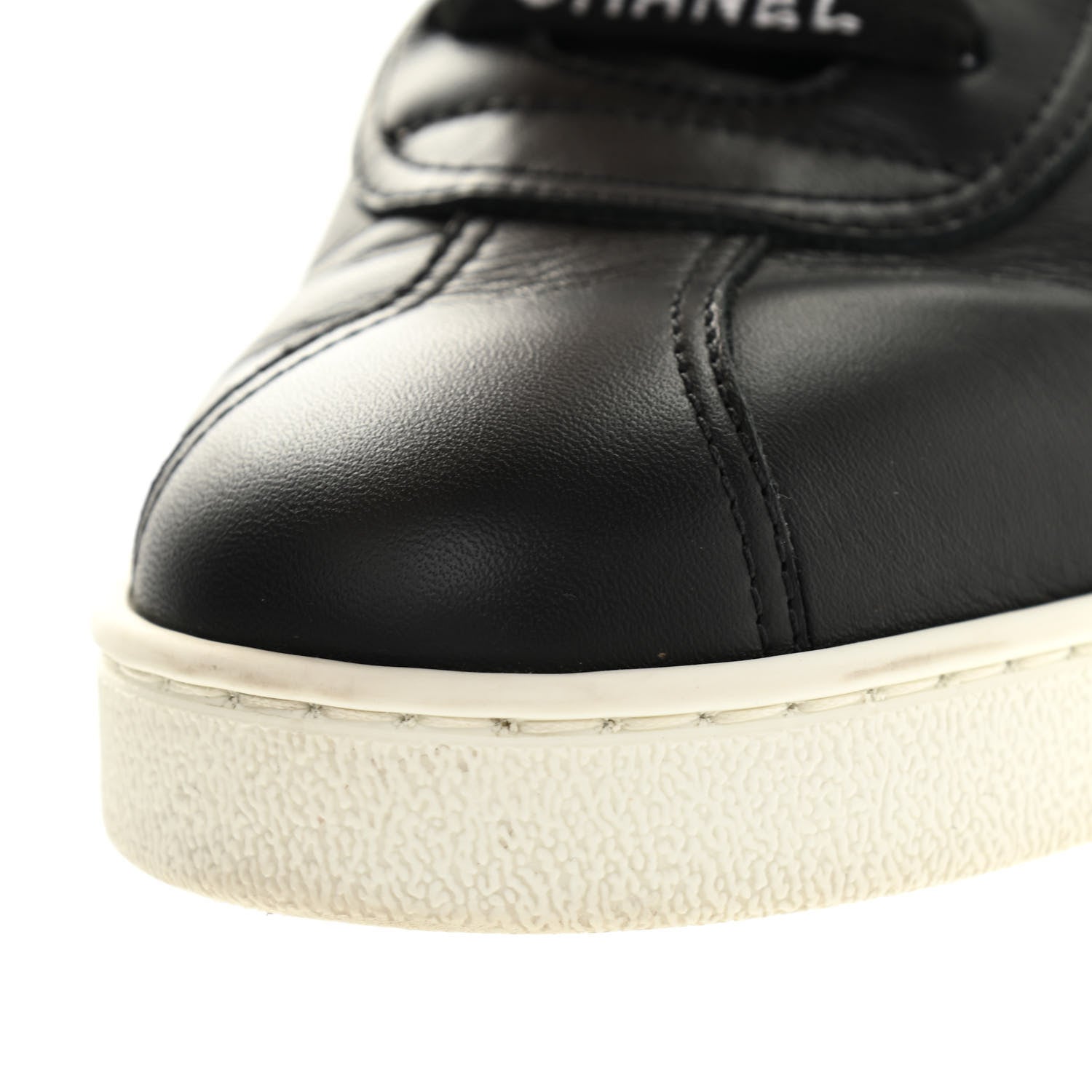 Chanel Calfskin CC Womens Sneakers 40 Black 6 of 17