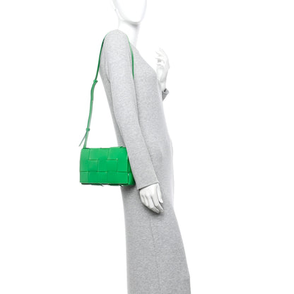 Bottega Veneta Patent Maxi Intrecciato Cassette Crossbody Bag Parakeet 2 of 12