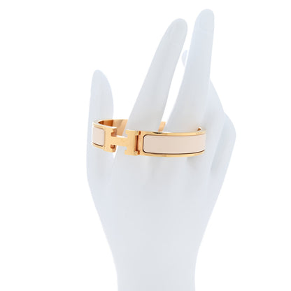 Hermes Enamel Narrow Clic Clac H Bracelet PM White 2 of 5
