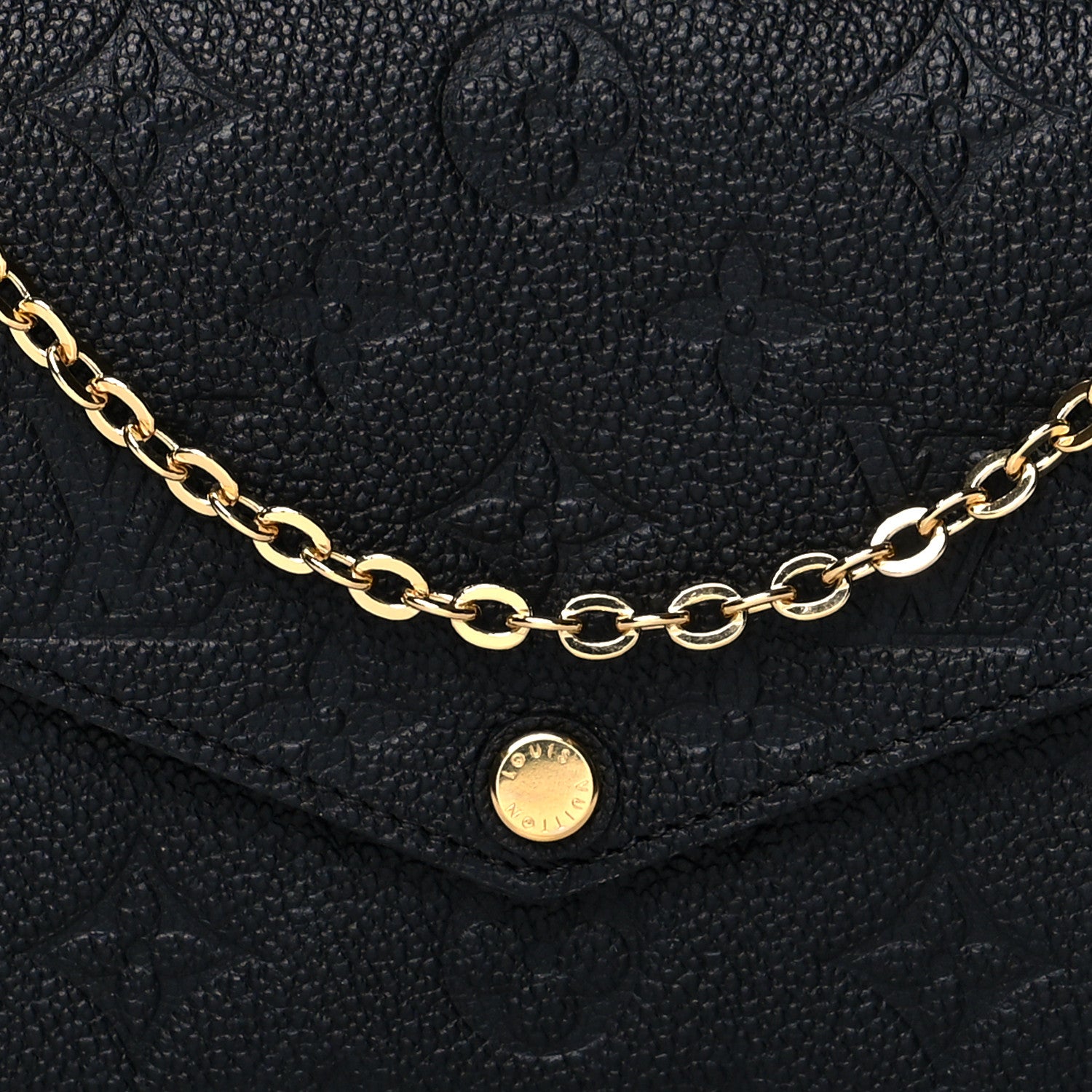 Louis Vuitton Empreinte Pochette Felicie Chain Wallet Black 11 of 13