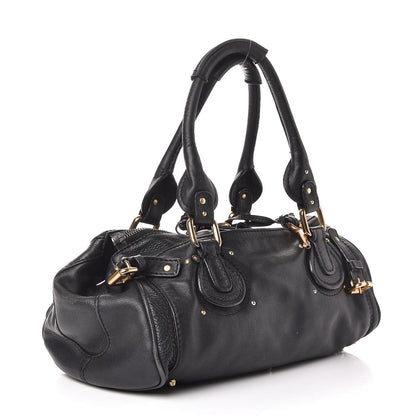 Chloe Calfskin Medium Paddington Satchel Black 3 of 14