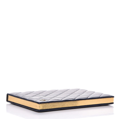 Chanel Lambskin Quilted Notebook Navy 4 of 5