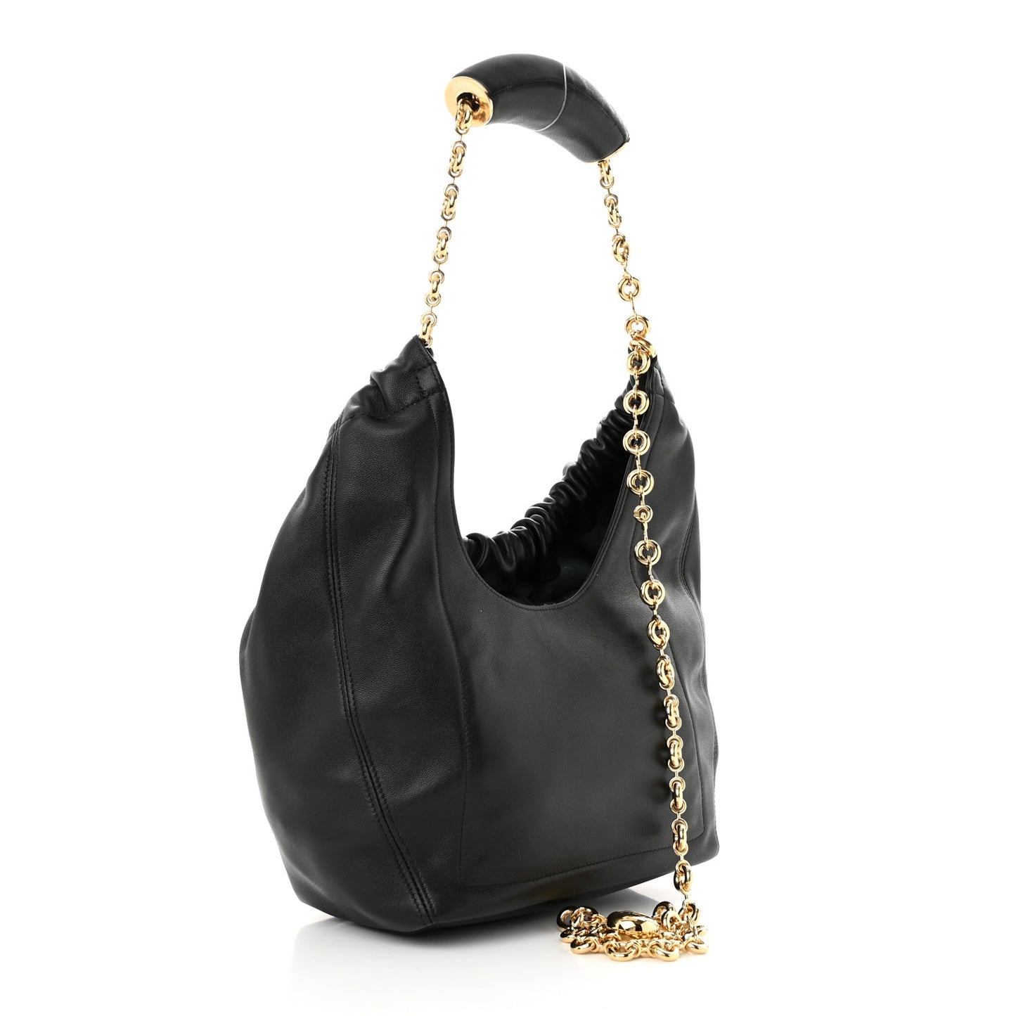 Nappa Small Squeeze Bag Black