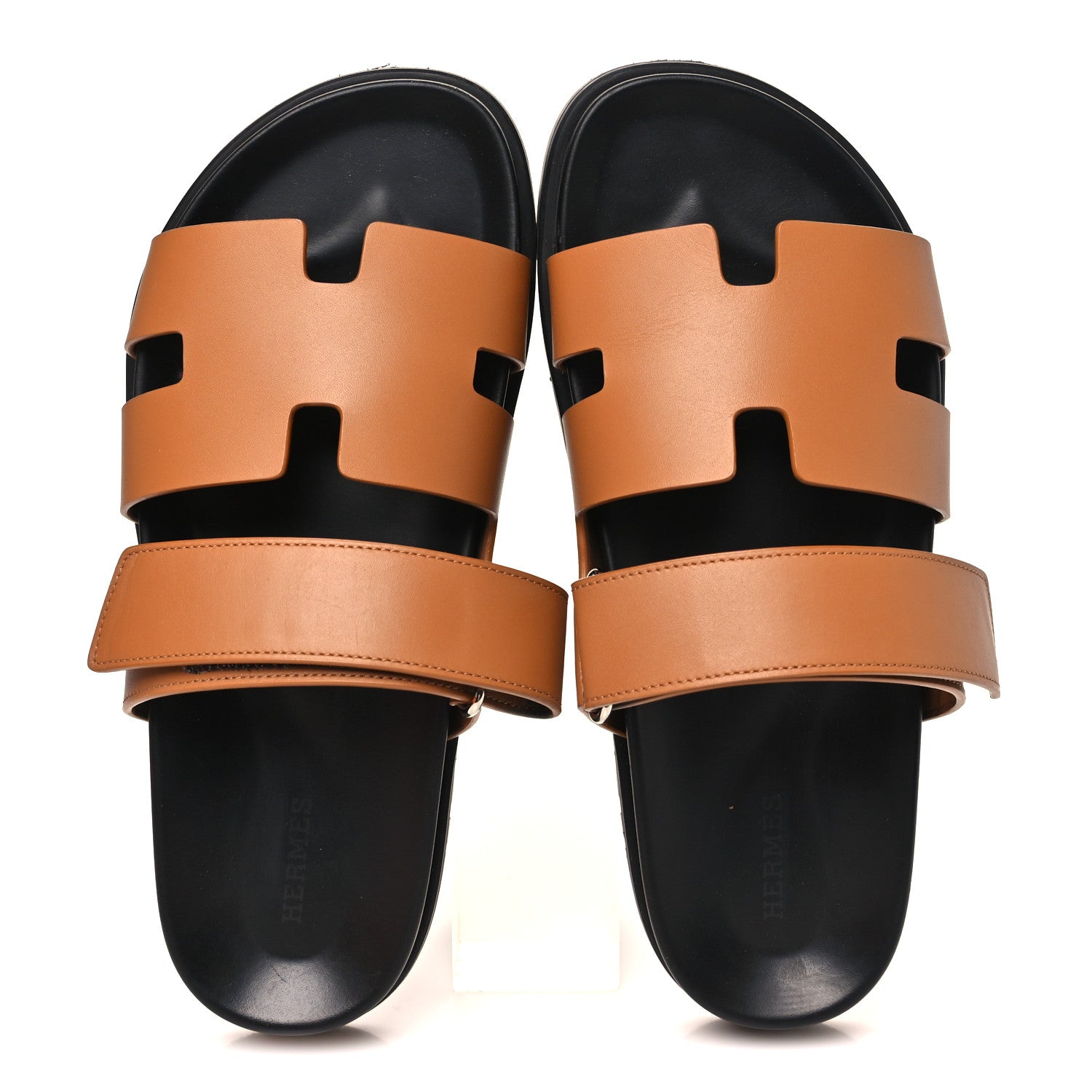 Hermes Calfskin Womens Chypre Sandals 40 Naturel 2 of 10