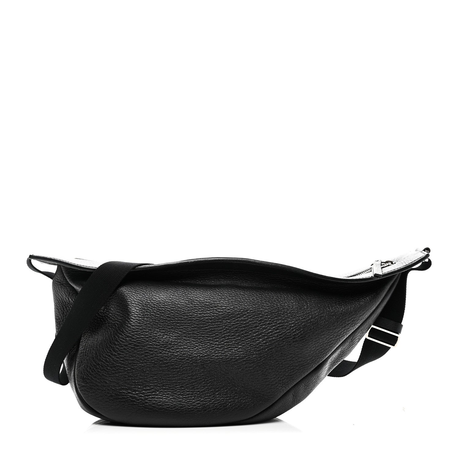 The Row Grained Calfskin Large Slouchy Banana Bag Black 1 of 9