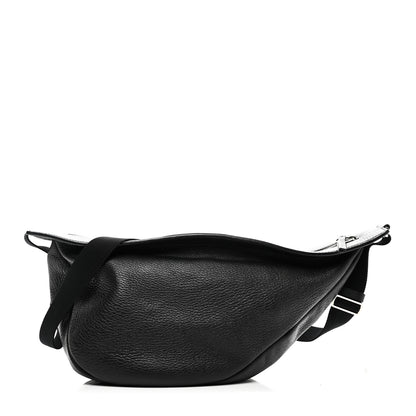 The Row Grained Calfskin Large Slouchy Banana Bag Black 1 of 9