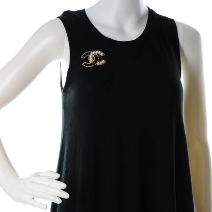 Chanel Pearl CC Brooch Gold Black 2 of 5