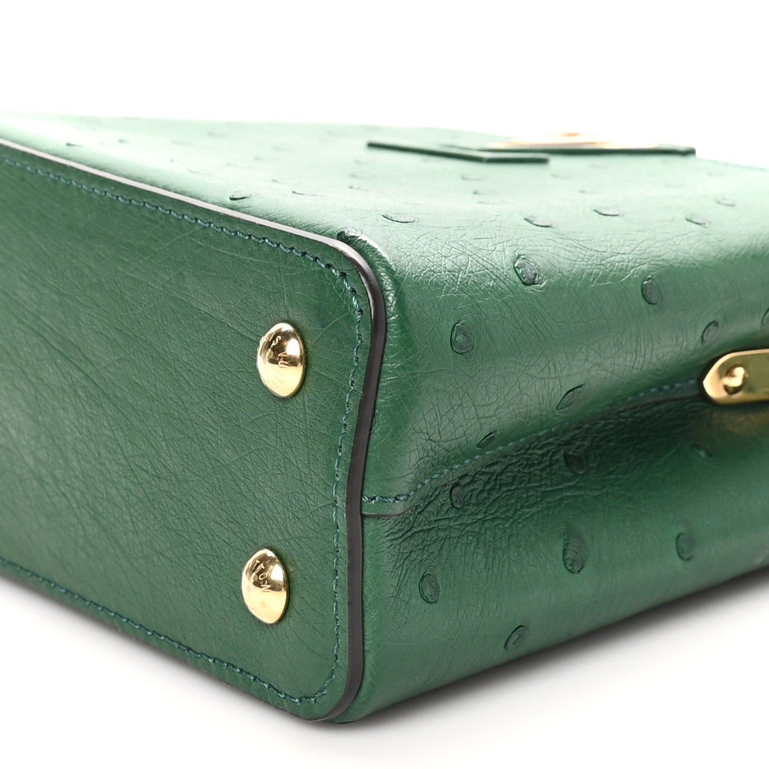 Louis Vuitton Ostrich Capucines Mini Mint 9 of 10