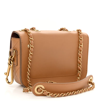 Chanel Calfskin Quilted Multi Pouching Flap And Coin Purse Beige 4 of 12