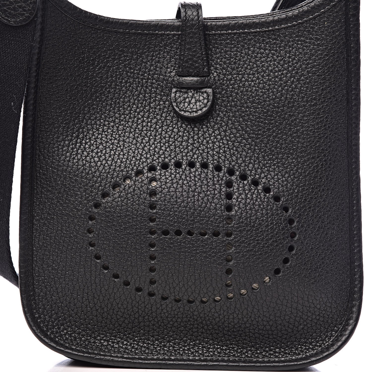 Hermes Taurillon Clemence Evelyne TPM Black 10 of 11